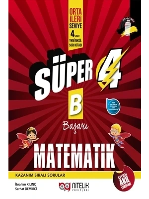 Nitelik Yayınları 4. Sınıf Matematik Yeni Nesil Süper Soru Kitabı