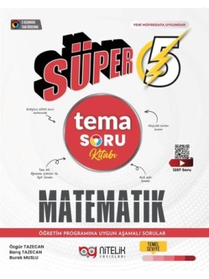 Nitelik Yayınları 5. Sınıf Matematik Süper Tema Soru Kitabı