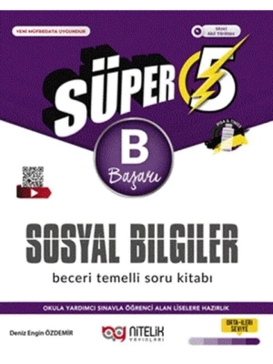 Nitelik Yayınları 5. Sınıf Sosyal Bilgiler Süper B Beceri Temelli Soru Kitabı