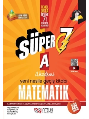 Nitelik Yayınları 7. Sınıf Matematik Süper A Soru Kitabı