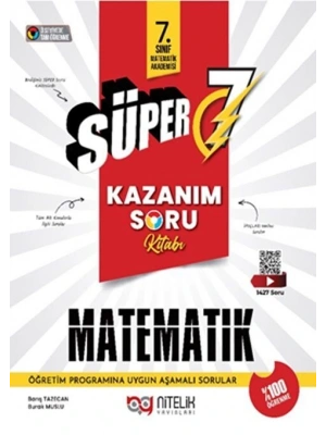 Nitelik Yayınları 7. Sınıf Matematik Süper Yeni Nesil Soru Kitabı