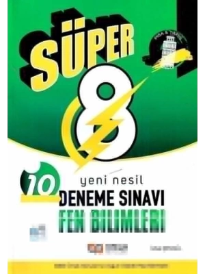 NİTELİK YAYINLARI 8 SINIF  SÜPER FEN BİLİMLERİ 10 LU DENEME