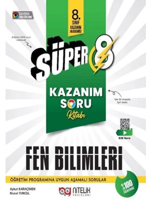 NİTELİK YAYINLARI 8 SINIF SÜPER FEN KAZANIM SORU