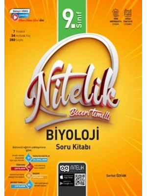 Nitelik Yayınları 9. Sınıf Biyoloji Nitelik Beceri Temelli Soru Kitabı