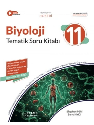 Palme Yayınları 11. Sınıf Biyoloji Joker Tematik Soru Kitabı