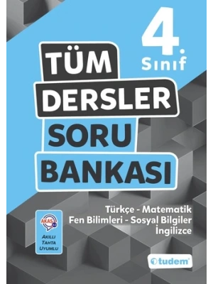 Tudem Yayınları 4. Sınıf Tüm Dersler Soru Bankası