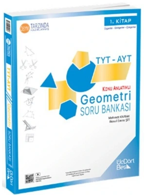 ÜçDörtBeş Yayınları TYT AYT Geometri Soru Bankası 1. Kitap