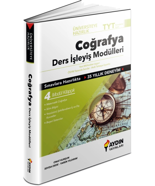 AYDIN YAYINLARI  TYT COĞRAFYA DERS İŞLEYİŞ MODÜLLERİ