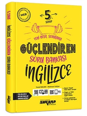 ANKARA YAYINLARI 5 SINIF GÜÇLENDİREN İNGİLİZCE SORU BANKASI