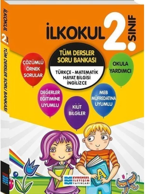 EVRENSEL İLETİŞİM YAYINLARI 2 SINIF TÜM DERSLER SORU BANKASI