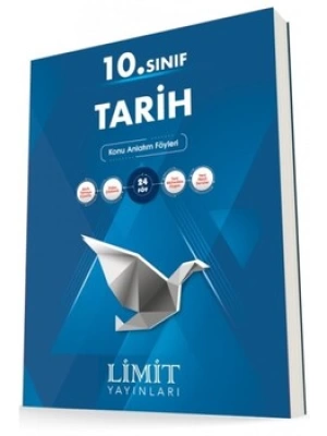 LİMİT YAYINLARI 10 SINIF   TARİH KONU ANLATIM FÖYLERİ