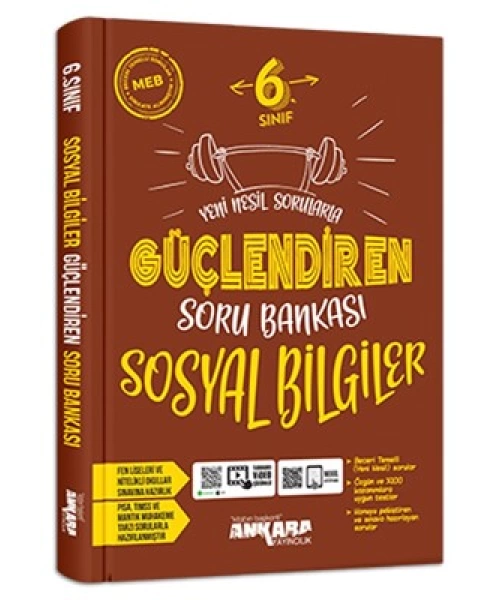 ANKARA YAYINLARI 6 SINIF GÜÇLENDİREN SOSYAL BİLGİLER SORU BANKASI