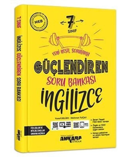 ANKARA YAYINLARI 7 SINIF GÜÇLENDİREN İNGİLİZCE SORU BANKASI