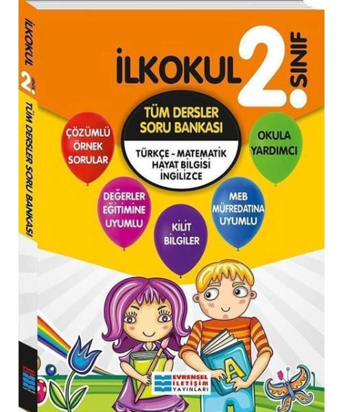 EVRENSEL İLETİŞİM YAYINLARI 2 SINIF TÜM DERSLER SORU BANKASI