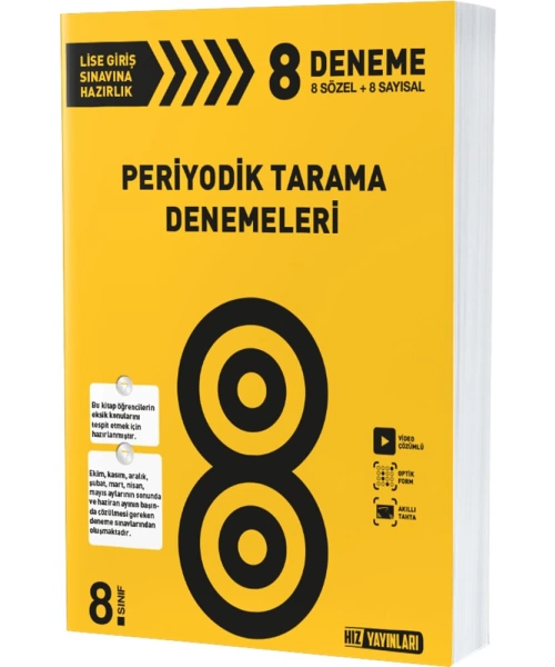 HIZ YAYINLARI 8 SINIF PERİYOTİK TARAMA DENEMELERİ