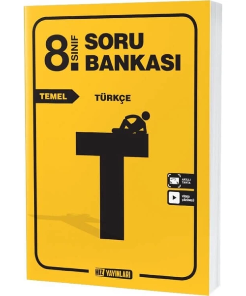 HIZ YAYINLARI 8 SINIF TEMEL TÜRKÇE SORU BANKASI