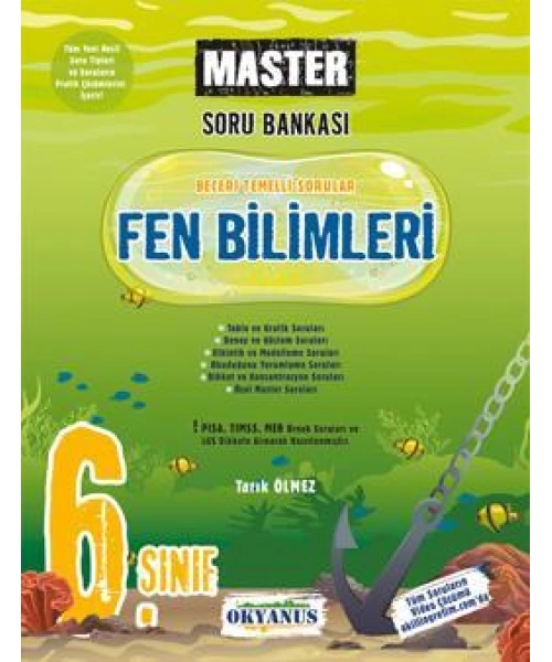 OKYANUS YAYINLARI 6 SINIF MASTER6 FEN SORU BANKASI