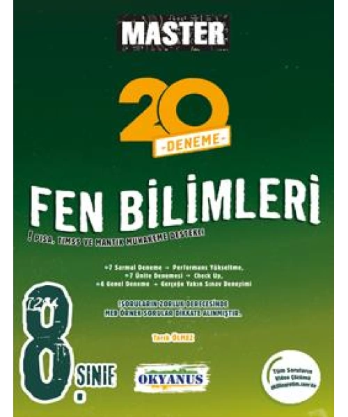 OKYANUS 8 MASTER FEN BİLİMLERİ DENEME