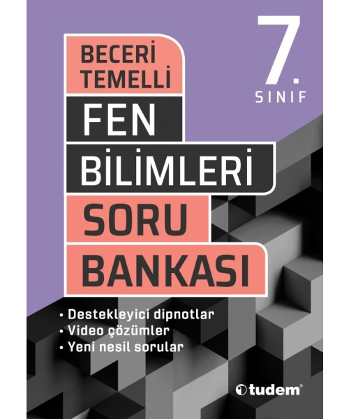 TUDEM YAYINLARI 7 SINIF BECERİ TEMELLİ FEN BİLİMLERİ SORU BANKASI