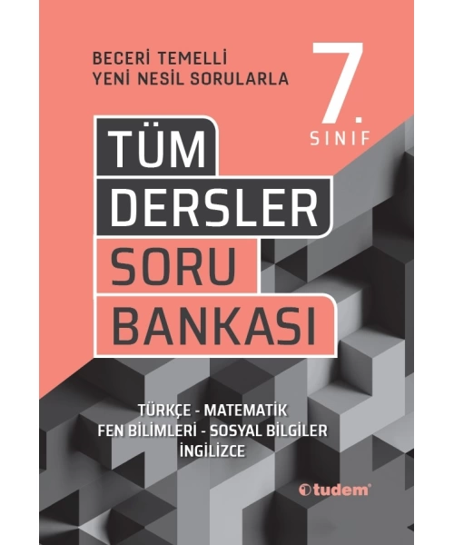 TUDEM YAYINLARI 7 SINIF TÜM DERSLER SORU BANKASI