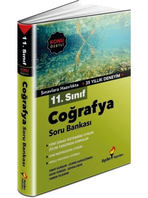 AYDIN YAYINLARI  11 SINIF COĞRAFYA SORU BANKASI