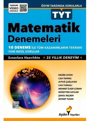 Aydın YayınlarıAydın Yayınları TYT Matematik 10 lu Denemeleri