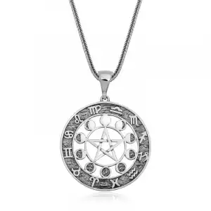 ​gümüş 12 Burç Kolye