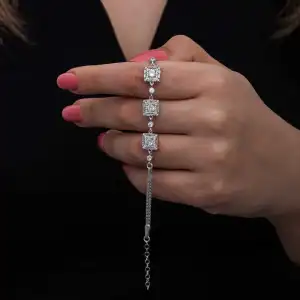 ​gümüş Baget Taşlı Kadın Bileklik