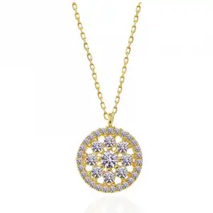 ​gümüş Gold Çiçek Kadın Kolye