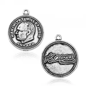 ​gümüş Kemal Atatürk İmzalı Tesbih Püskül Ucu