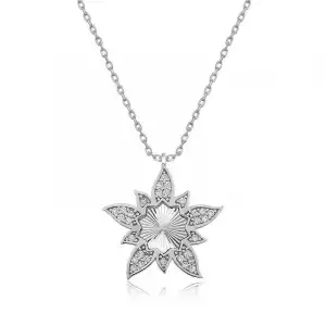 ​gümüş Lotus Çiçeği Bayan Kolye