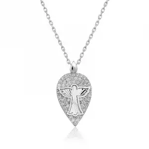 ​gümüş Melek Damla Bayan Kolye