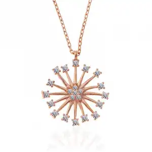 ​gümüş Rose Çiçek Kadın Kolye