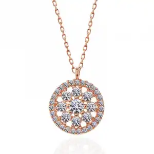 ​gümüş Rose Çiçek Kadın Kolye