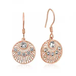 ​gümüş Rose Etnik Desenli Bayan Küpe