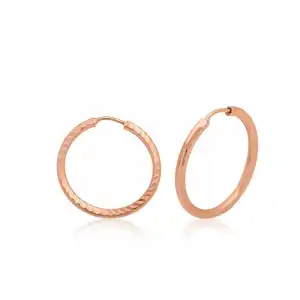 ​gümüş Rose Küçük Burgu Halka Küpe