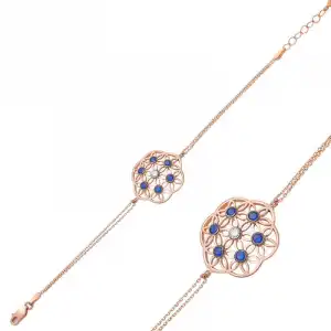 ​gümüş Rose Yaşam Çiçeği Bileklik