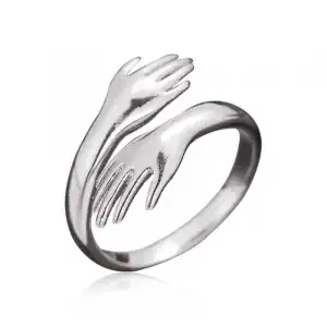​gümüş Sarılan Eller Yüzük
