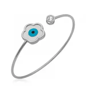 ​gümüş Sedef Taşlı Çiçek Bileklik