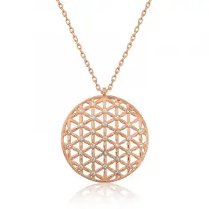 ​​​gümüş Yaşam Çiçeği Kolye