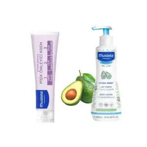 Hydra Bebe Losyon 300 ml ve Mustela 100 ml Pişik Kremi Seti