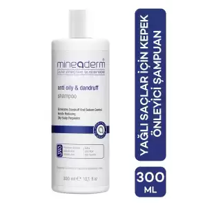 Mineaderm Anti Oily & Dandruff Shampoo Yağlanma ve Kepek Karşıtı Şampuanı