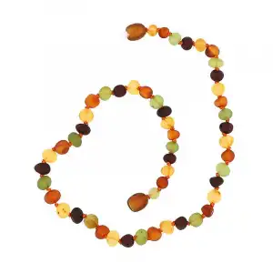 Bebek Damla Kehribar Diş Kolye