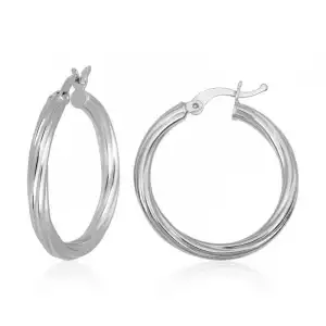 Gümüş 4 Mm Burgu Şarnel Kadın Küpe