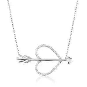 Gümüş Aşk Oku Bayan Kolye