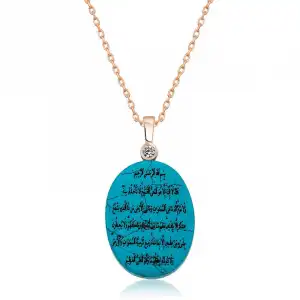 Gümüş Ayetel Kürsi Bayan Kolye