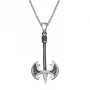 Gümüş Balta Erkek Kolye