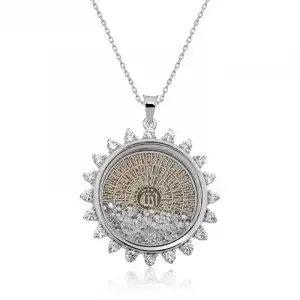 Gümüş Esmaül Hüsna Bayan Kolye