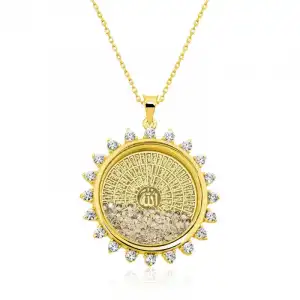 Gümüş Gold Esmaül Hüsna Bayan Kolye