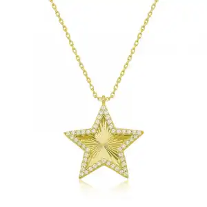 Gümüş Gold Fırfır Desenli Yıldız Kadın